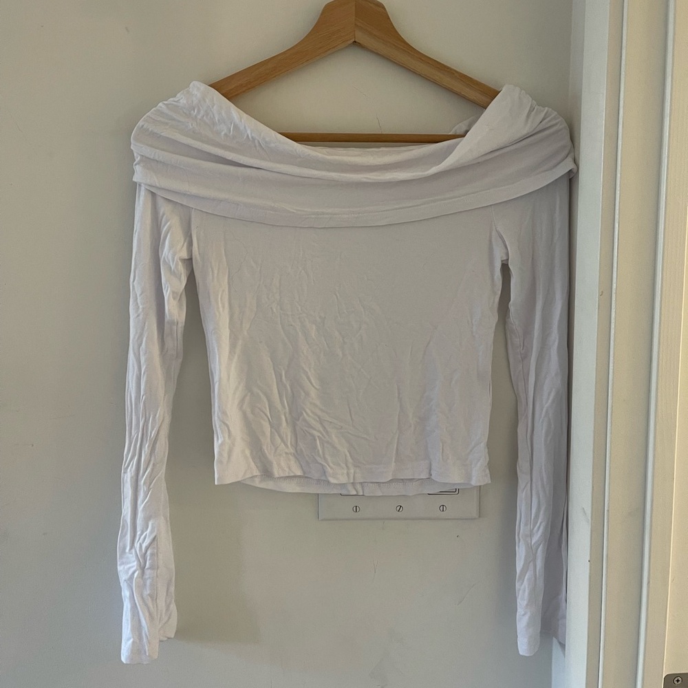 Elegant White Off-Shoulder Top